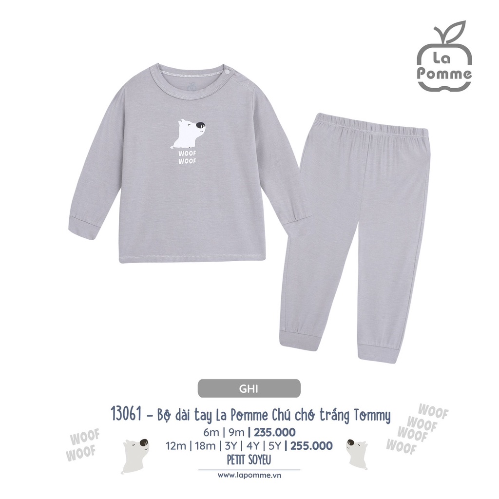 La pomme Bộ quần áo thu đông cho bé trai bé gái 13017,13034,13061,13065