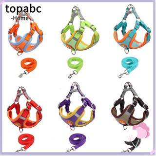 TOP Vest Harness Adjustable Dog Collars Leash Rope Cat Lead Leash