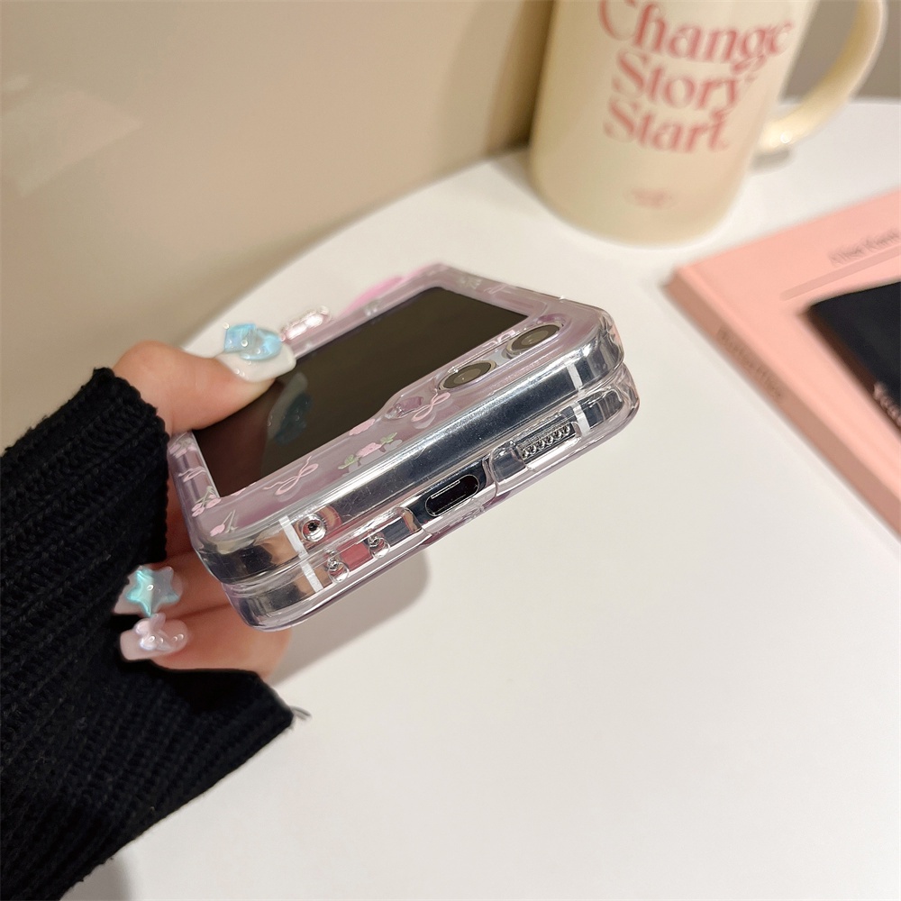 Bao Da Điện Thoại Nắp Lật Kèm Dây Đeo Đính Đá Cho samsung galaxy z flip3 zflip4 zflip 5 flip5 Ốp