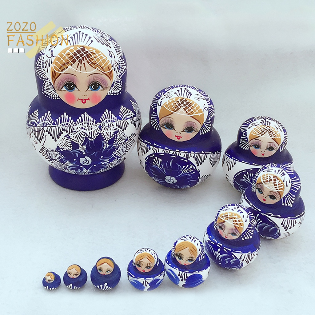 Set 10 Búp Bê Nga matryoshka Bằng Gỗ