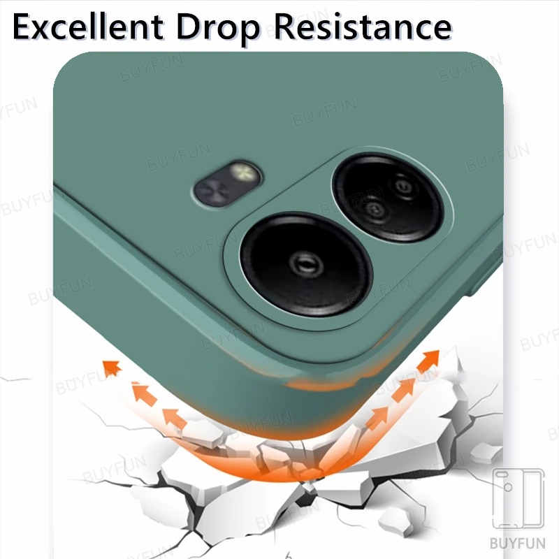 For Xiaomi Redmi 13C 6.74" 23100RN82L Poco C65 c13 65c 4G Case Phone Cover Shockproof Liquid Silicone TPU Back Cover