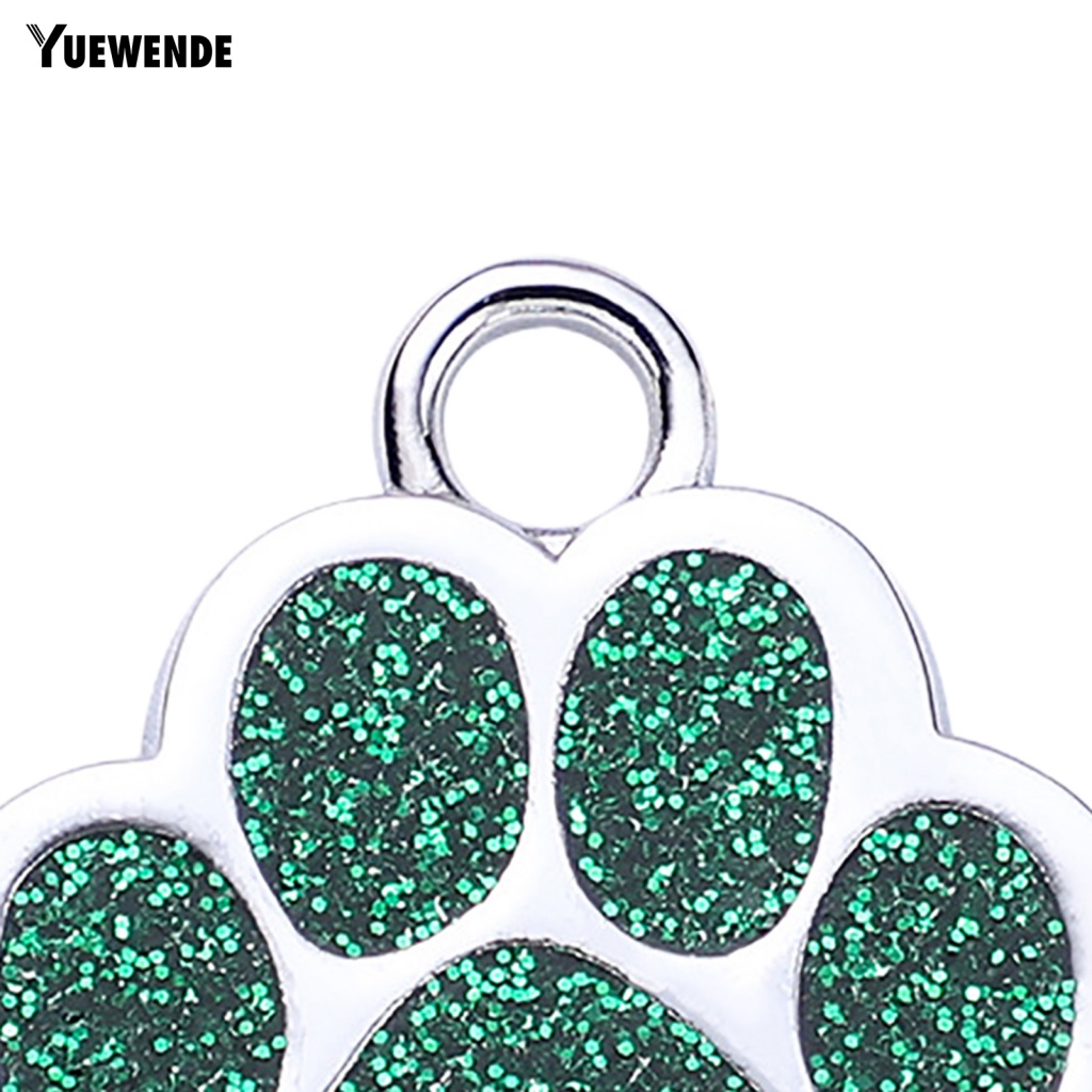 Thẻ id Đeo Cổ Cún Cưng Hình Dấu Chân Đáng Yêu ye.b