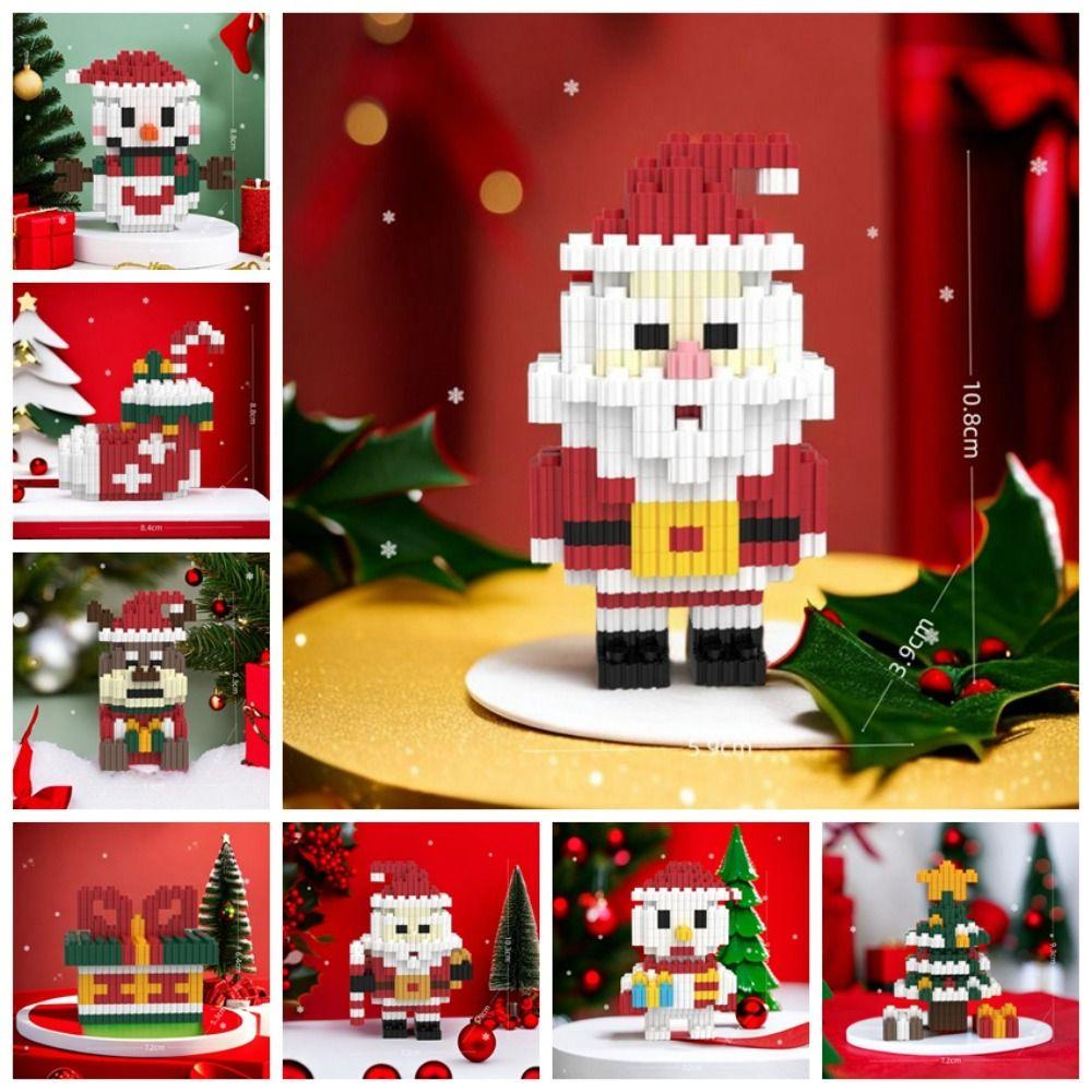 Đồ Chơi Lắp Ráp Mô Hình Ông Già Noel Tuần Lộc Giáng Sinh mini