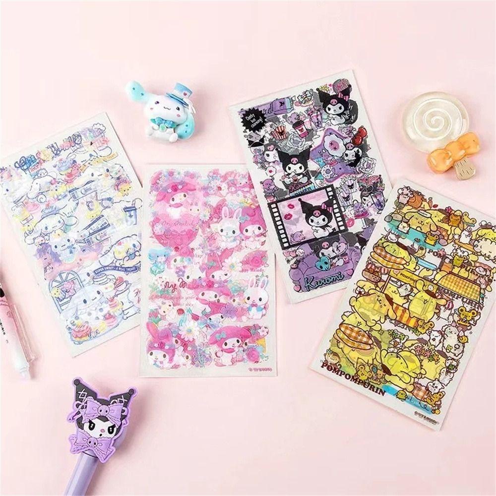 Mmluck melody Nhãn Dán Hoạt Hình Kuromi Đáng Yêu Trang Trí Sổ Tay diy