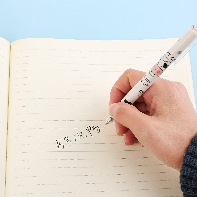 Bút Nước Mực Đen Ngòi 0.5Mm Dạng Nhấn Kiểu Dáng Dễ Thương Cho Học Sinh