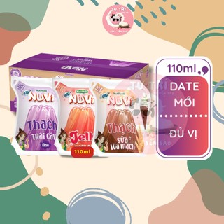 Nuvi thạch túi đủ vị 110ml. thùng 24 túi.