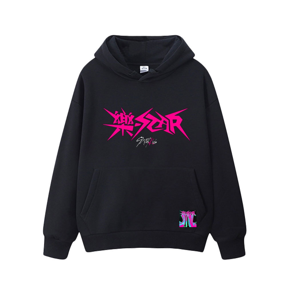 Áo hoodie Dáng Rộng kpop stray kids album rock-star Phong Cách Đường Phố harajuku Thời Trang Xuân Thu Cho Học Sinh