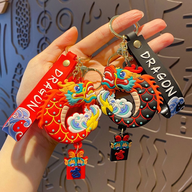 Mới Móc Khóa Hình Linh Vật Tám Mặt Sáng Tạo Dễ Thương