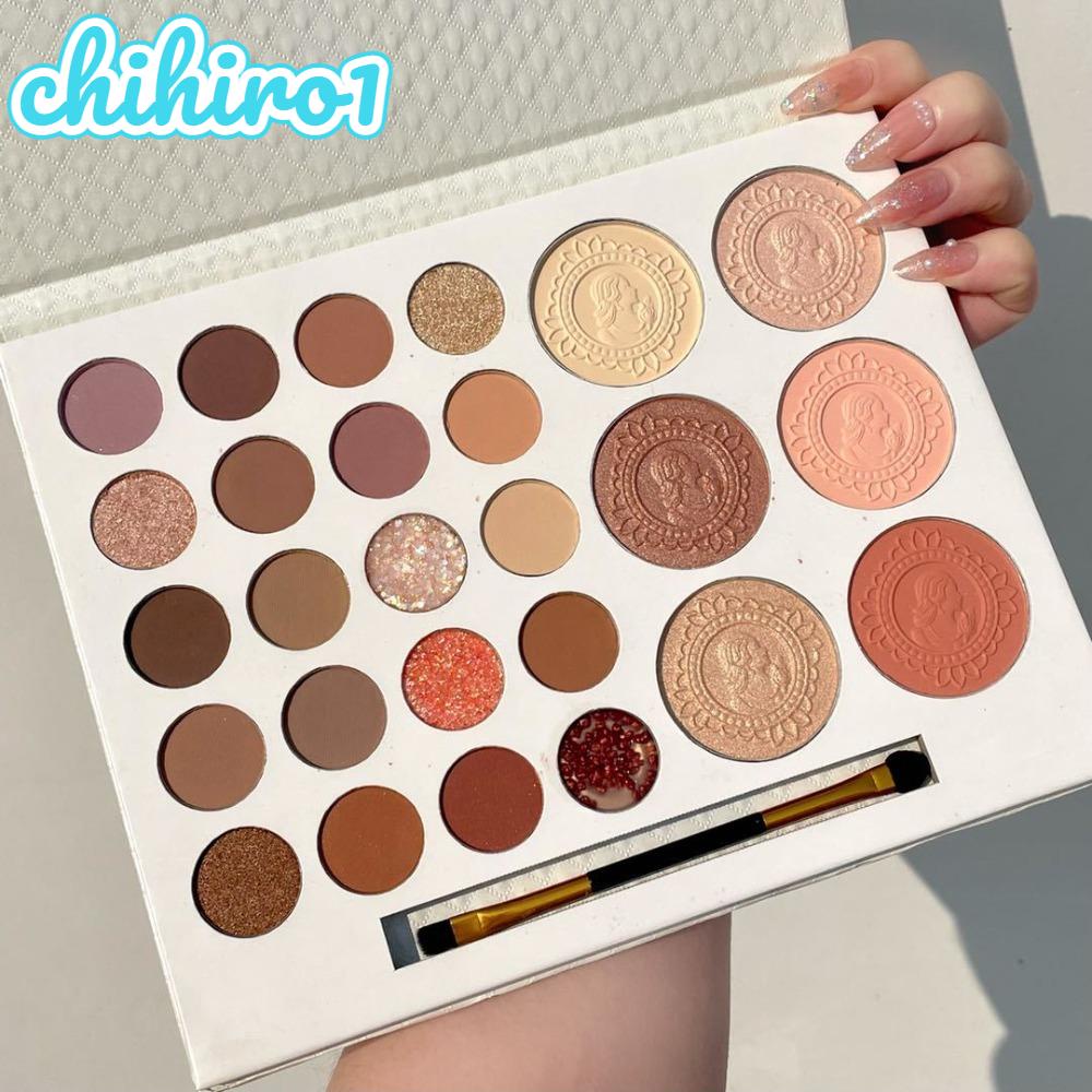 Chihiro1 Bảng Phấn Mắt 26 Màu Lì Và Ánh Nhũ Kết Hợp Trang Điểm Mắt Nổi Bật