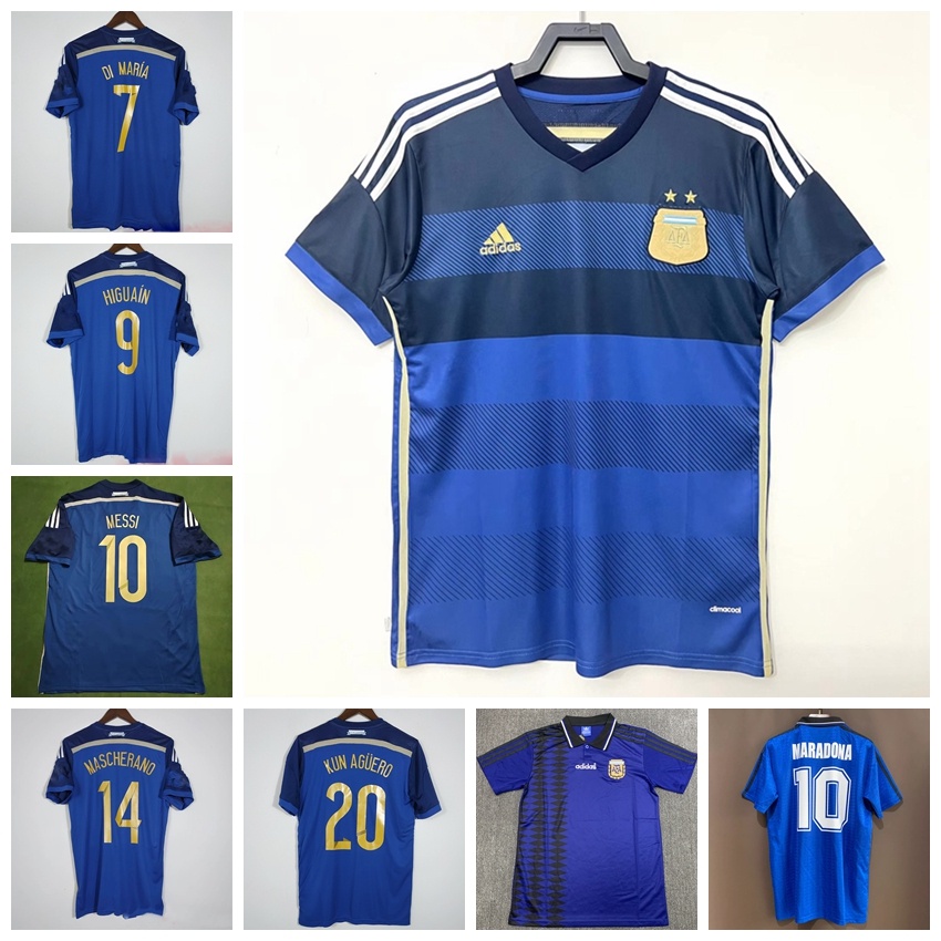 Áo Thun Đá Banh Đội Tuyển argentina world cup 1994 2014