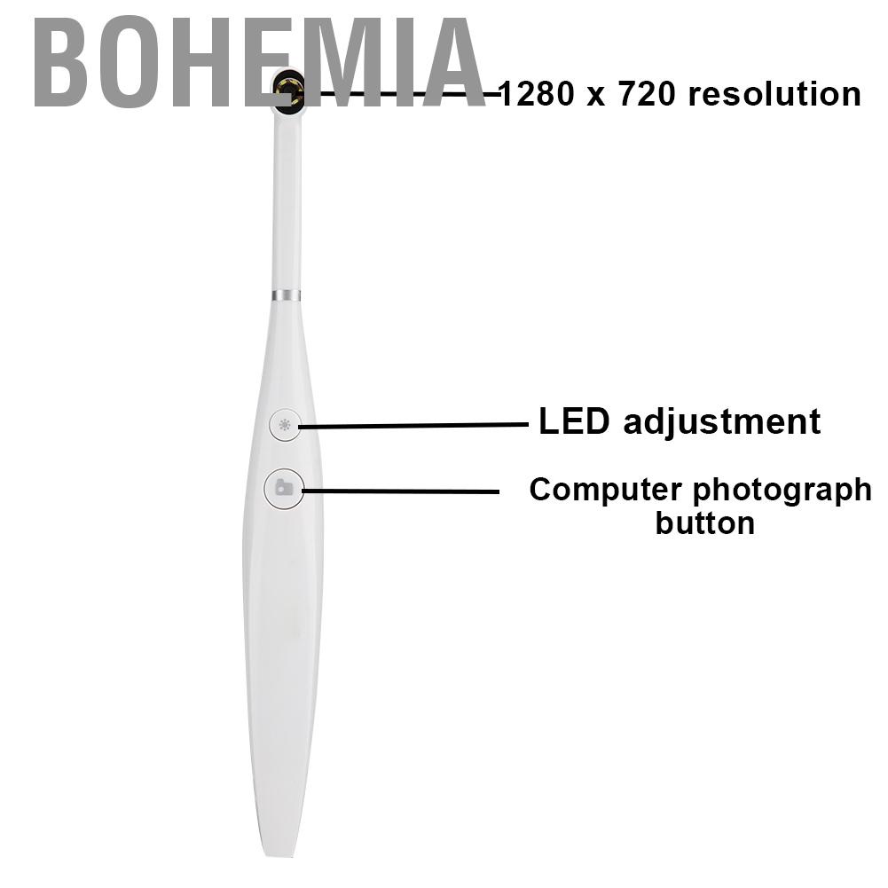 Bohemia USB Oral Endoscope  Portable Camera with 6 LEDs IP67 Waterproof Mini Dental to Help Clean the Mouth and Observe State of Mouth.