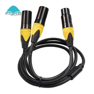 Dây Cáp Chia Âm Thanh xlr 3 pin female Sang dual xlr male Hình Chữ y