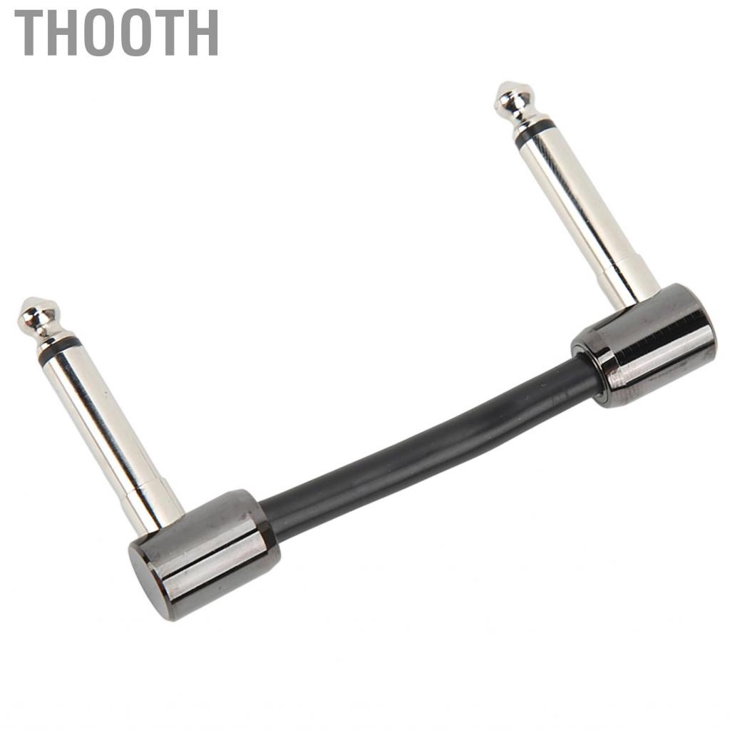 Thooth Guitar Patch Cable  Wide Application Pedal Wire Black for Bass