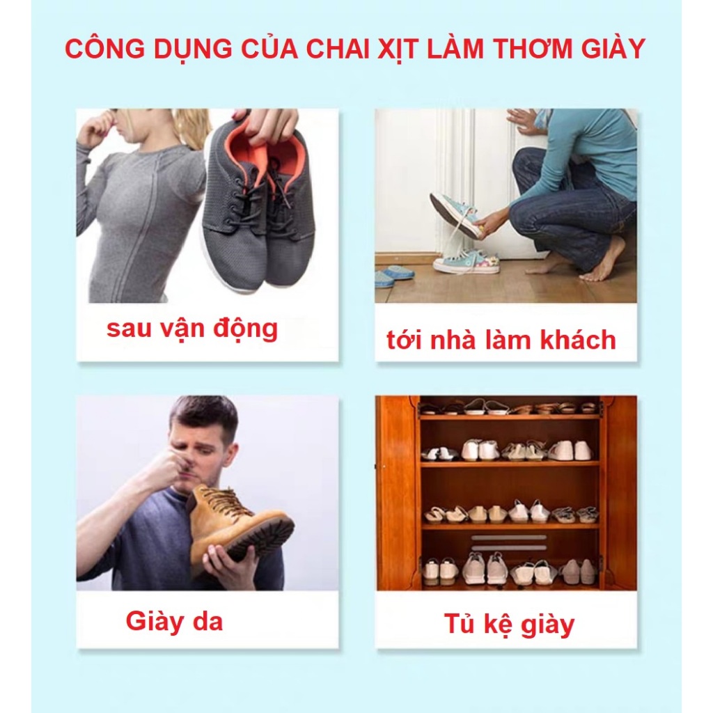 Bình Xịt Thơm Giày Khử Mùi Hôi Chân Nano Hi 260ml, Xịt Khử Mùi Diệt Khuẩn Vega365.vn