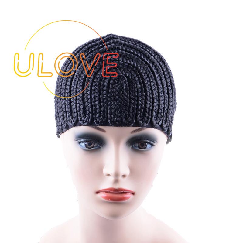 Mũ Đội Tóc Giả Dệt Sợi Ngô Siêu Co Giãn Màu Đen Chất Lượng Cao