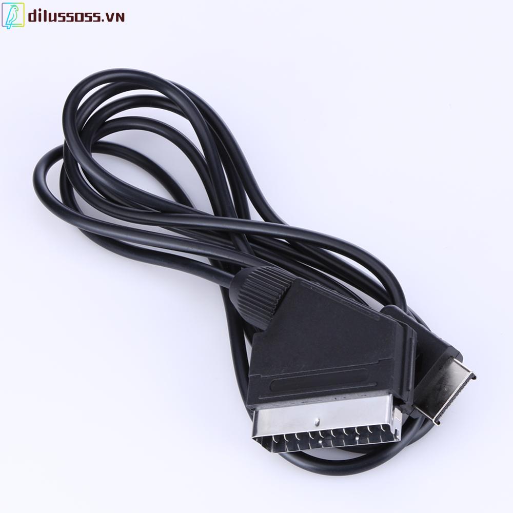 Dây Cáp 1.8m rgb scart tv av Cho ps1 ps2 ps3