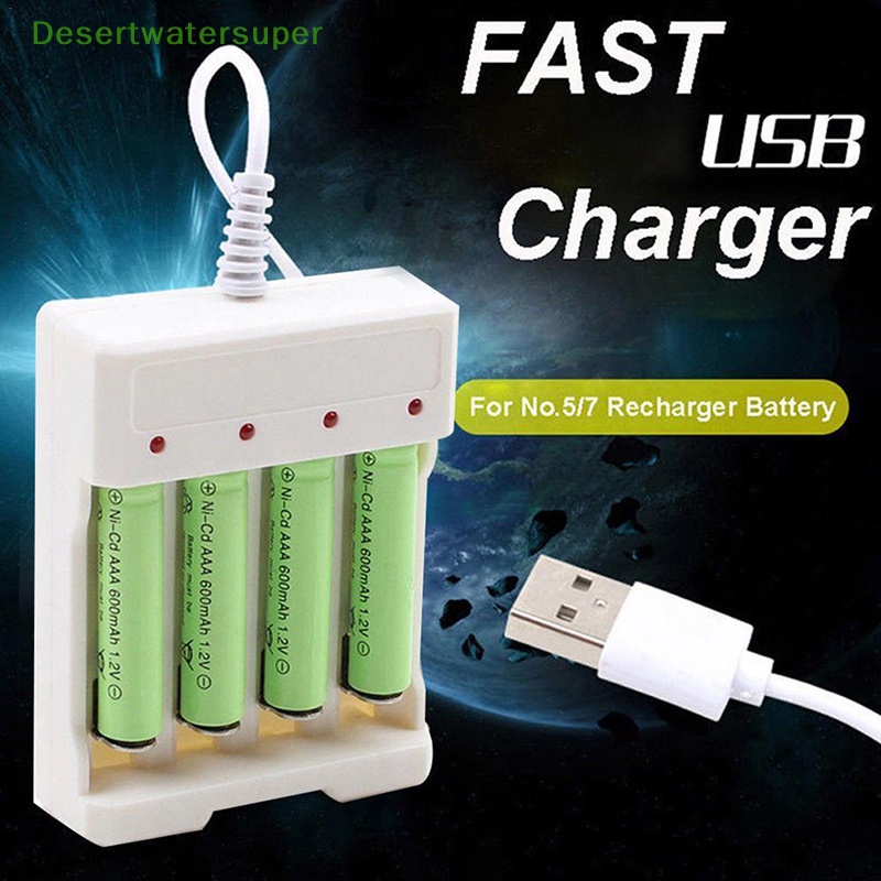 Phích Cắm Sạc 4 Cổng usb 1.2v aa / aaa