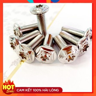 ⭐ốc salaya đầu ngôi sao nhọn⭐ ốc salaya 8li25 dùng gắn đĩa, pát phuộc, gác chân Siêu sáng đẹp