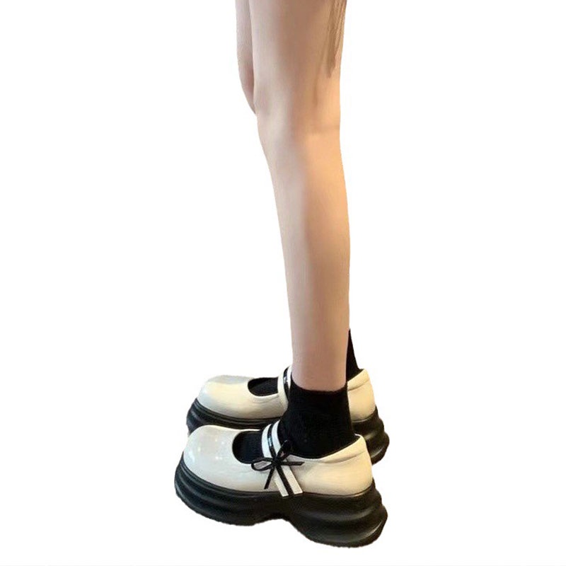 Giày Lười Đế Dày Phong Cách Anh Quốc Thời Trang Mới Cho Nữ shizhibao mary jane