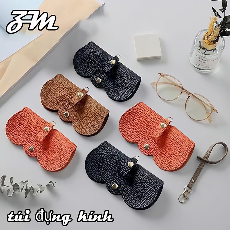 Hộp đựng mắt kính túi đựng kính Hộp đựng kính da cao cấp Hộp đựng kính di động dễ thương