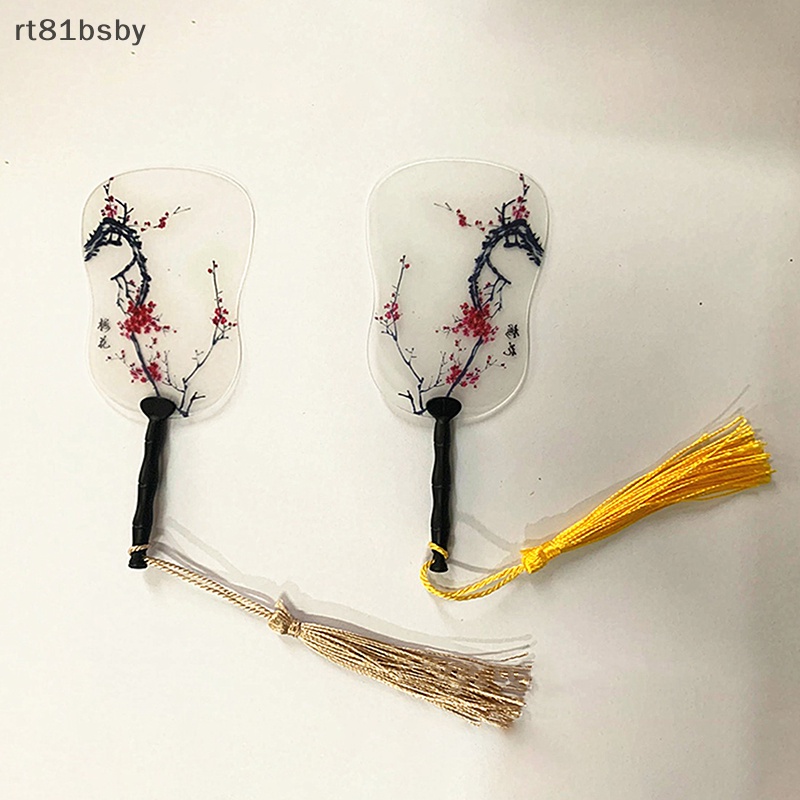 Rt Quạt Cầm Tay Hai Mặt Phong Cách Trung Hoa Cổ Điển 3.3g vn