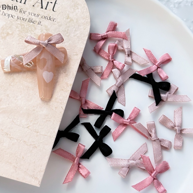 Set 10 Phụ Kiện Nơ Ruy Băng Trang Trí Móng Nghệ Thuật diy