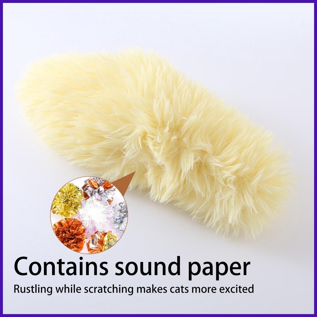 Đồ Chơi Nhồi Bông Mềm Mại Có Âm Thanh Vui Nhộn Cho Mèo Cưng