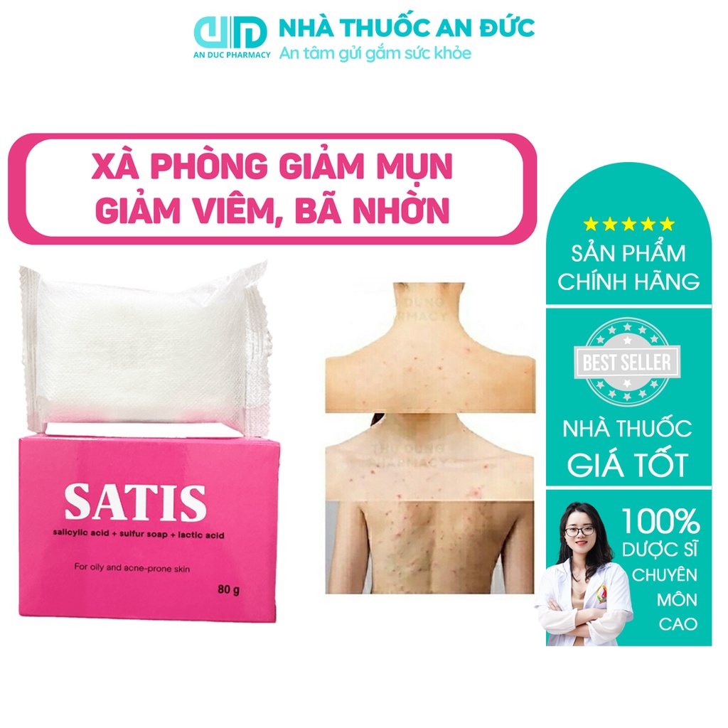 Satid Soap – Xà Bông Satid Sát Khuẩn Làm Sạch Da - Nhà thuốc An Đức
