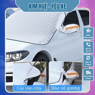 Bạt che nắng kính lái ô tô 3 lớp, Tấm Che Nắng Kính Lái Có Tới 9 Nam Châm Hút từ Chống Rơi Kim Huệ - Yêu Xe