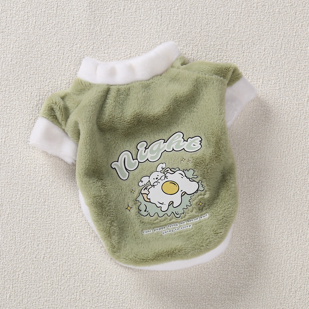 Áo hoodie Họa Tiết Hoạt Hình Thời Trang Thu Đông Cho Thú Cưng Sự Bảo Vệ