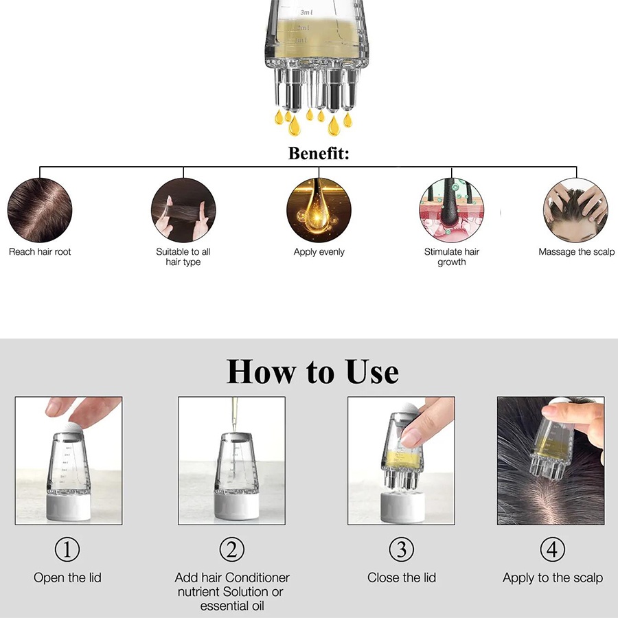 Tinh Dầu Mát Xa Đầu Kích Thích Mọc Tóc