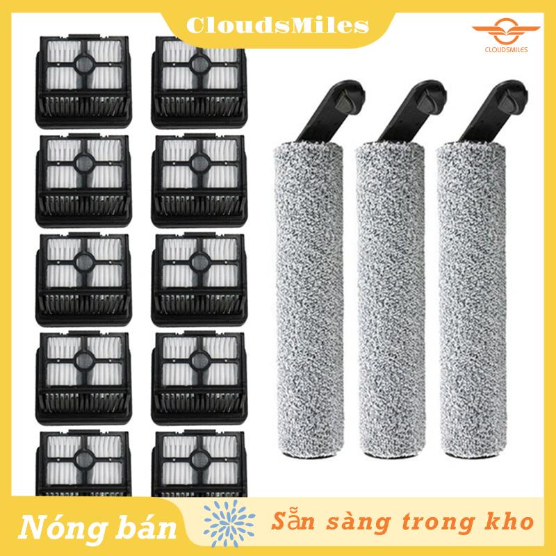 1 Bộ Bàn Chải Lăn Mềm Và Màng Lọc hepa Cho Máy Hút Bụi dreame h12 pro / h12 plus / h12 core