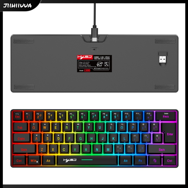 Bàn Phím jl- l500 Không Dây 61 Phím Chuyên Game