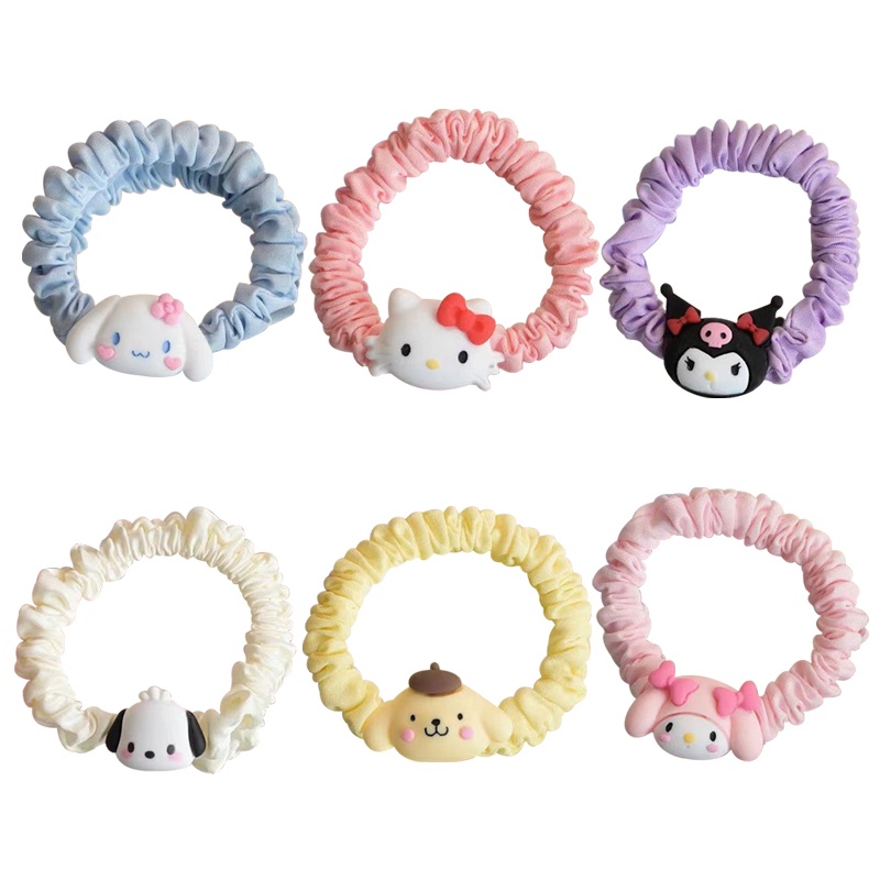 Dễ Thương Dây Buộc Tóc Hình Chú Chó cinnamon Nhồi Bông Đáng Yêu