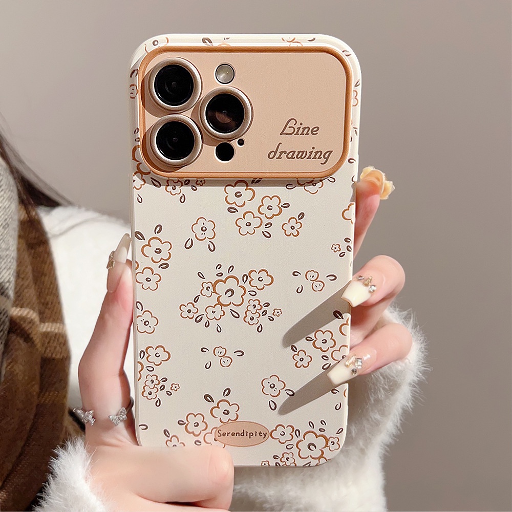 Ốp Điện Thoại tpu Silicon Chống Rơi Họa Tiết Hoa Nhỏ Cho iphone 11 12 13 14 15 pro max plus x xr xs max 7 8 plus se2020