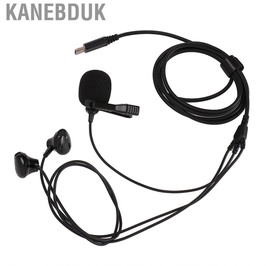 Kanebduk USB C Earphones Wired Ear Buds Type Headphone With Microphone For Singing NEW