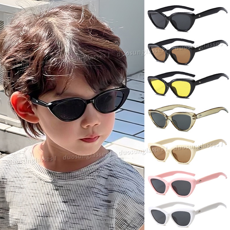 Mới Kính Mát Hình Mắt Mèo Phong Cách Hàn Quốc Chống Tia uv Cho Bé