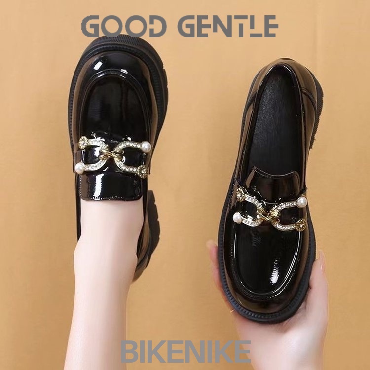 BIKENIKE Giày búp bê giày nữ 2023 NEW Mùa hè Vintage England phong cách thiết lập Mary Jane đơn giày2307345