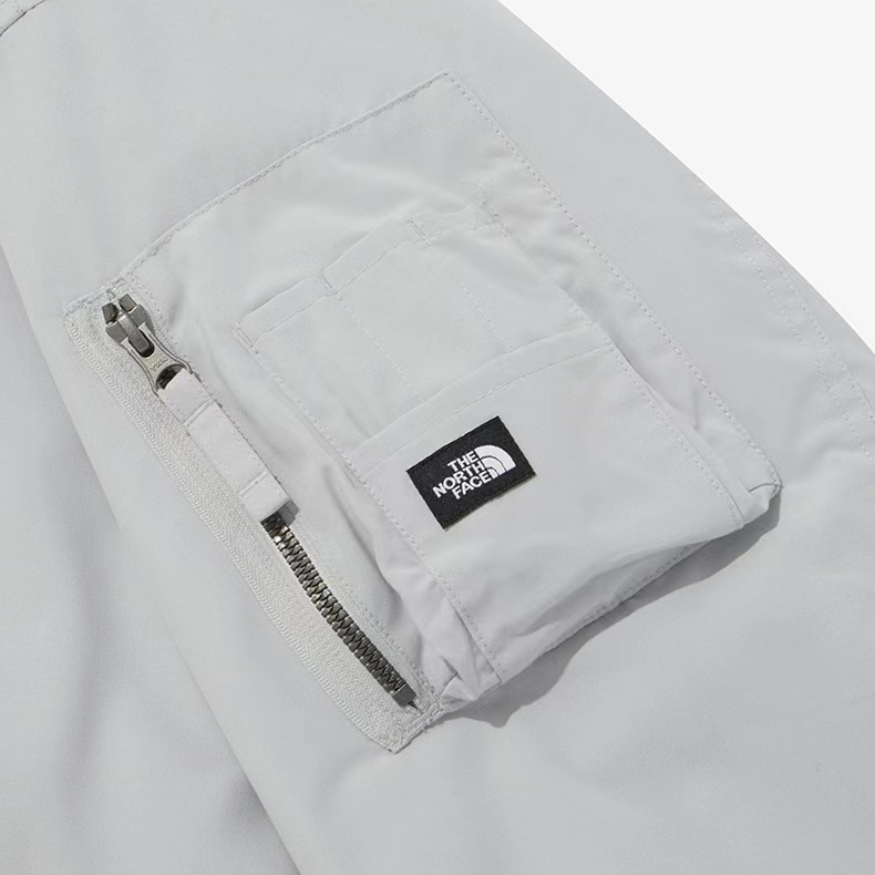 The north face Áo Khoác Gió Vải cotton Dày Ấm Áp Thêu logo Cá Tính Cho Nam Và Nữ