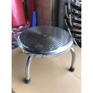 Ghế inox chân thấp ngồi nhặt rau hàng dày chuẩn inox 201 GHẾ ỐC