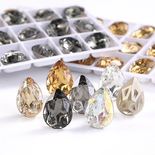 Đá pha lê hình giọt nước k9 dùng trang trí giày / túi xách