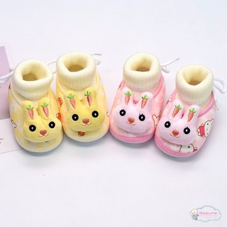 Giày Bông cotton Đế Mềm In Họa Tiết Hoạt Hình Dễ Thương Phong Cách Hàn Quốc Cho Bé Gái