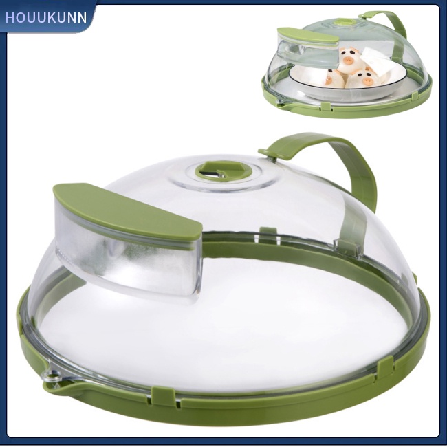 Nắp Đậy Bảo Vệ Nắp Nồi Hấp Trong Suốt Có Tay Cầm Giữ Sạch Lò Vi Sóng