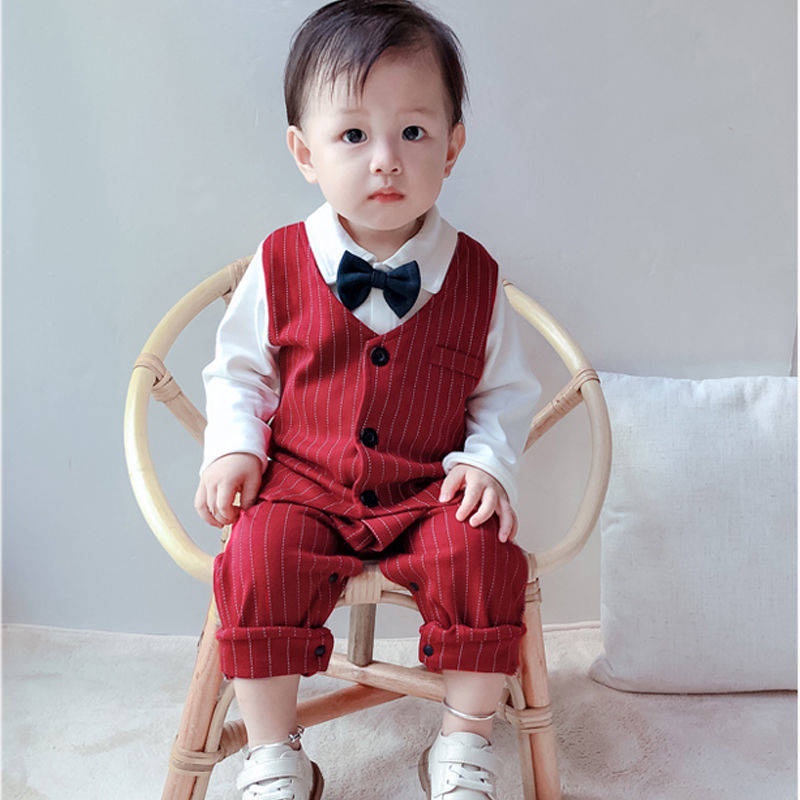 Bộ Áo Liền Quần Bằng Cotton Giả Hai Mảnh Thời Trang Dành cho bé Trai 13 Tuổi