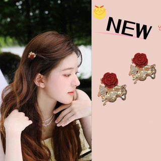 Kẹp Tóc Hoa Hồng Mini Phong Cách Mới 2024 Dễ Phối Đồ