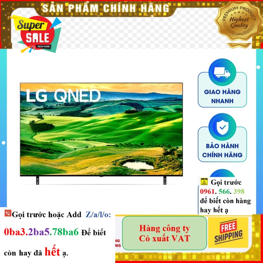 Hãng> Smart Tivi QNED LG 4K 75 inch 75QNED80SQA |