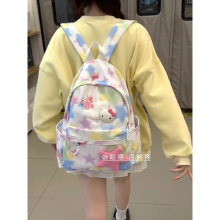 Ba lô hello kitty dễ thương cho nữ y2k star showa y2k