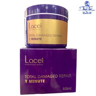 Kem ủ tóc phục hồi 1 phút lacei total damaged repair 1 minute 300ml