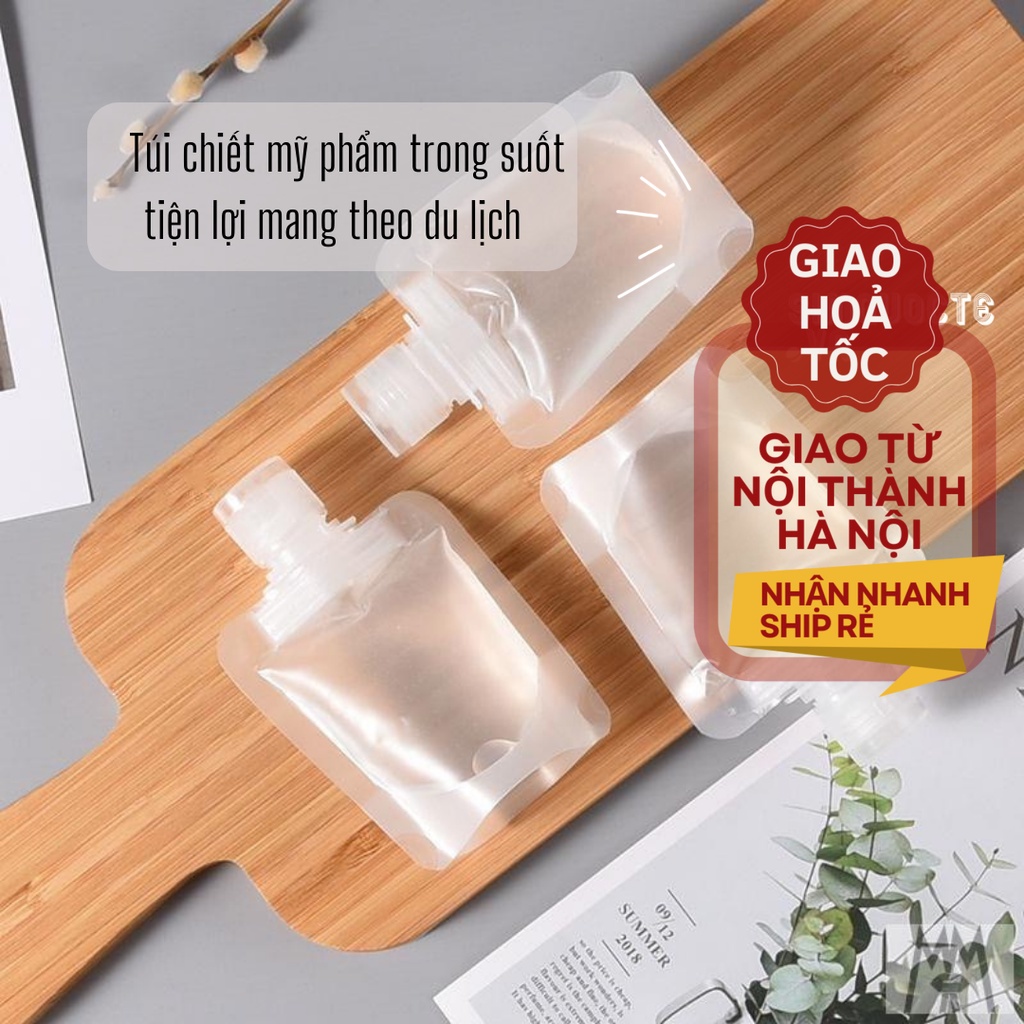 Túi chiết mỹ phẩm trong suốt nhỏ gọn tiện lợi du lịch dùng chiết dung dịch, sữa tắm, serum, dầu gội,.. CCC41