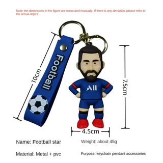 Móc Khóa Hình Cầu Thủ Messi 3D Độc Đáo